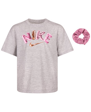 Футболка Little Girls с короткими рукавами Swoosh Party Nike