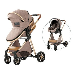 Magic ZC Baby Stroller 3-in-1 Voyager Infant Travel System with Port Max Carrycot, Beige Magic ZC