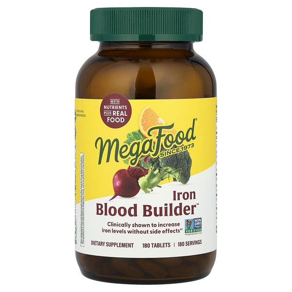 Iron Blood Builder™, 180 Tablets (Таблетки) MegaFood