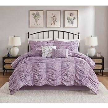 Madison Park Nixie 6 pc Comforter Set with Coordinating Pillows Madison Park