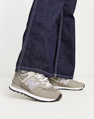  Женские кроссовки в стиле лайфстайл New Balance 574 в сером цвете New Balance