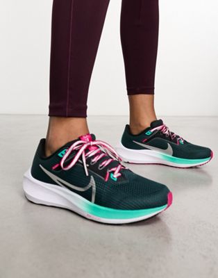 Черные мульти-кроссовки Nike Running Air Zoom Pegasus 40 Nike