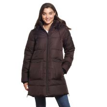 Женское пуховое пальто Weathercast с капюшоном Weathercast