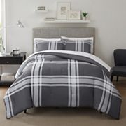 Антимикробный комплект постельного белья Serta Simply Clean Jax Plaid с наволочками, 3 предмета Serta