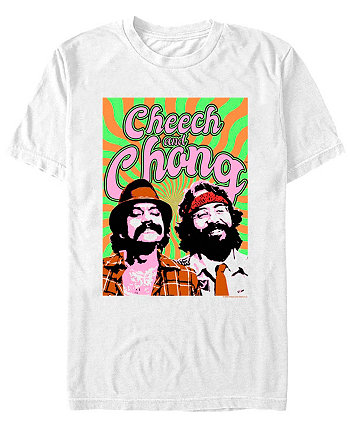Мужская хлопковая футболка FIFTH SUN с короткими рукавами Cheech and Chong Trippy FIFTH SUN