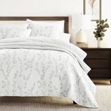 Home Collection All Season Sprouting Vines Reversible Quilt Set with Shams Home Collection