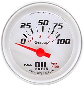 Equus 8264 2" Electric Oil Pressure Gauge with Multi Color Back Light Equus