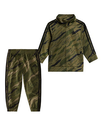 Куртка и брюки из трикотажа с принтом для новорожденных мальчиков, комплект из 2 предметов Adidas