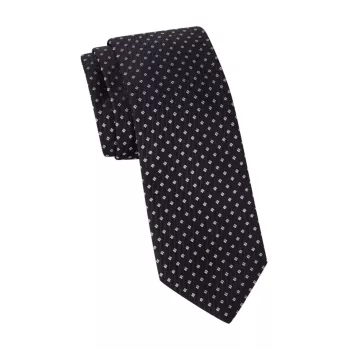 Шелковый галстук с геометрическим принтом Canali