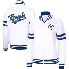 Женская белая спортивная куртка G-III 4Her by Carl Banks Kansas City Royals Pre-Game с молнией во всю длину G-III