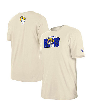 Мужская кремовая футболка Los Angeles Rams Draft NFL 2023 New Era