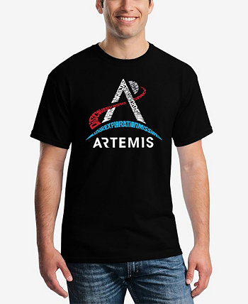 Мужская Хлопковая Футболка LA Pop Art с Логотипом Artemis NASA LA Pop Art