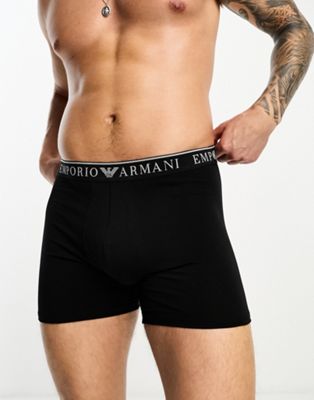 Emporio Armani Bodywear 2 pack boxers in black and white Emporio Armani