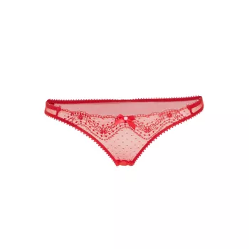 Yuma Embroidered Mesh Brief Agent Provocateur