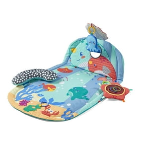 Infantino Three Stage Above & Beyond Tummy Time and Baby Activity Mat, 0-9 Months, Blue Sea Life Visit the Infantino Store