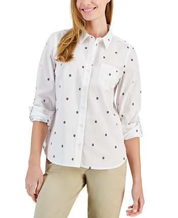 Женская блузка с монограммой Tommy Hilfiger Tommy Hilfiger