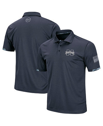 Мужская темно-серая рубашка-поло в стиле милитари Mississippi State Bulldogs Rival OHT Colosseum