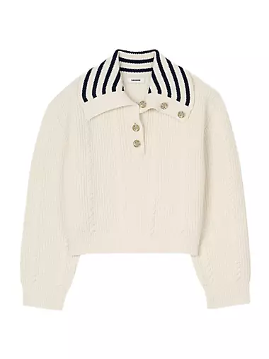 Женский Свитер Sandro Stripy Sailor Neck Jumper Sandro