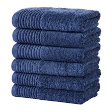 Madelinen® 6-Piece Ringspun Cotton Quick-Dry Bath Towel Set Madelinen