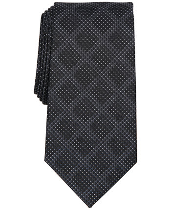 Мужской классический галстук в геометрическую сетку Perry Ellis