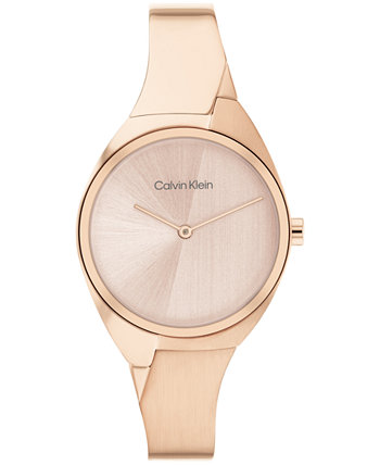 Женские часы-браслет из нержавеющей стали с 2 стрелками и гвоздикой, 30 мм Calvin Klein