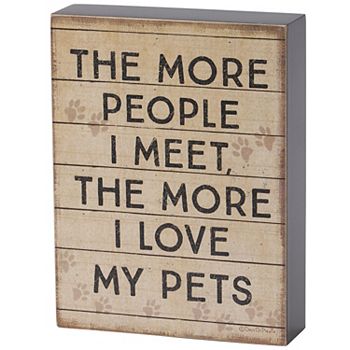 By Kathy Love My Pets Box Sign Table Decor By Kathy