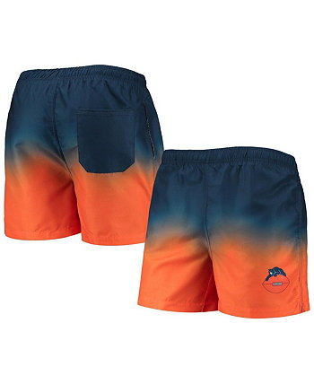Мужские темно-синие, оранжевые плавательные шорты Chicago Bears в стиле ретро Dip Dye FOCO