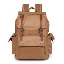 Tsd Brand Urban Light Traveller Canvas Leather Backpack TSD BRAND