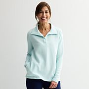 Women's Croft & Barrow® Open Collar Pullover Croft & Barrow