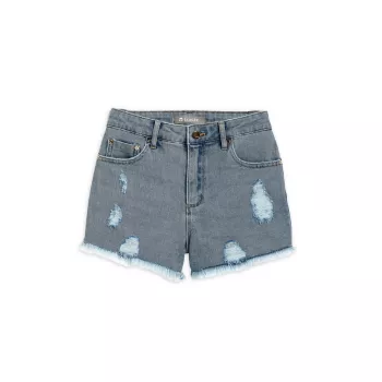Little Girl's &amp; Girl's Distressed Weekender Shorts Tractr