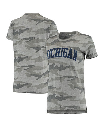 Женская камуфляжная футболка Michigan Wolverines Pressbox