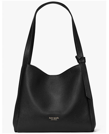 Knott Pebbled Leather Large Shoulder Bag Kate Spade New York
