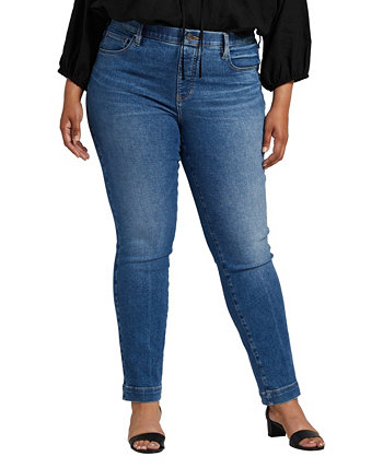 Плюс размер Прямые джинсы без застежек Valentina с высокой посадкой JAG