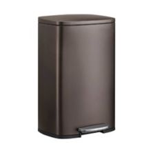 13 Gallon Brown Step Open Trash Can For Kitchen Slickblue