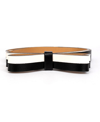 Women's 19mm Double Leather Bow Belt Kate Spade New York