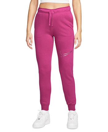 Женская спортивная одежда Клубные флисовые брюки со средней посадкой Nike