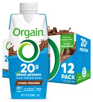 Orgain Plant Protein™ Shake Creamy Chocolate — 11 жидких унций каждая / упаковка из 12 шт. Orgain