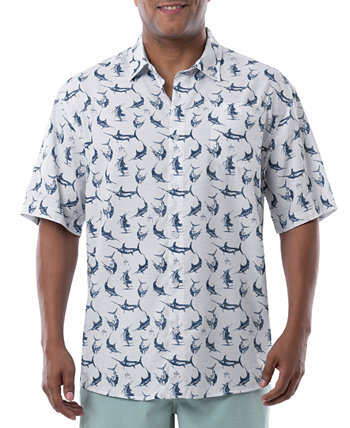 Мужская рубашка с коротким рукавом в стиле ретро для рыбалки Guy Harvey