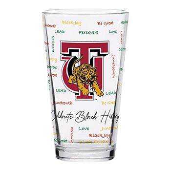 Tuskegee Golden Tigers 16oz. Pint Glass Indigo Falls