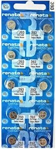 Renata Non-Rechargeable Battery, Watch, Single Cell, Silver Oxide, 80 Mah, 1.55 V, Sr48, Flat Top, 7.9 Mm Rohs Compliant: Na - 393 Renata Batteries