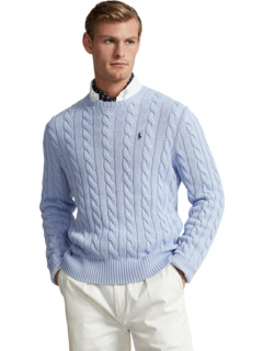 Хлопковый свитер кабельной вязки Polo Ralph Lauren