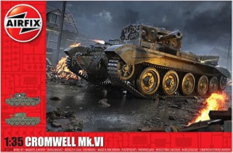 Airfix Model Tank - A1374 Cruiser Mk.VIII A27M Cromwell Mk.VI, Plastic Model Kits for Adults & Kids, 1:35 Scale, Skill Level 3, WW2 Theme Military Models, World War 2 Tanks Airfix