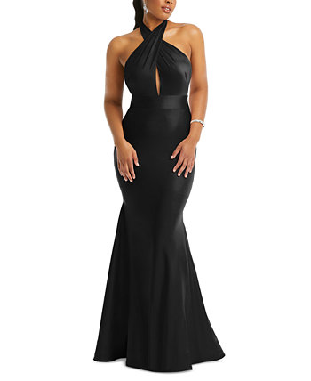 Women's Open-Back Satin Mermaid Gown The Dessy Group
