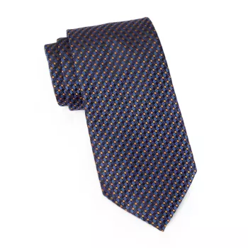 Шелковый галстук Macro Armature Zegna