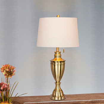 1587AB 31-дюймовая классическая антикварная настольная лампа в виде урны FANGIO LIGHTING