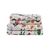 Madelinen 100% Turkish Cotton Christmas Printed Flannel Sheet Set Madelinen