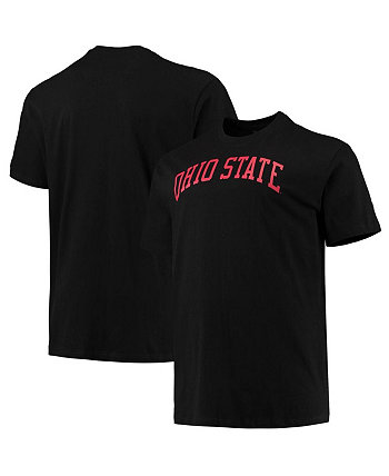 Мужская черная футболка с логотипом команды Ohio State Buckeyes Big and Tall Arch Team Champion