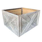 Farmhouse Deluxe 22.5 x 14.5, 30 in. Diameter, Decorative Planter Box Collar BarnwoodUSA