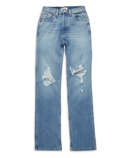Свободные джинсы с высокой посадкой Re/Done