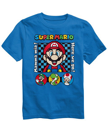 Big Boys Super Mario Short Sleeve Graphic T-shirt Nintendo